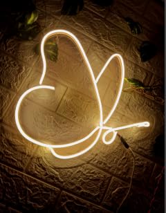 SG PRINT BUTTERFLY LED NEON SIGN 18X18 WHITE-image-1