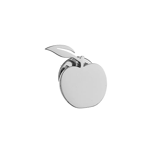 Image of Stainless Steel Dainty Apple Men Brooch Lapel Pins Women Clasp Clips
