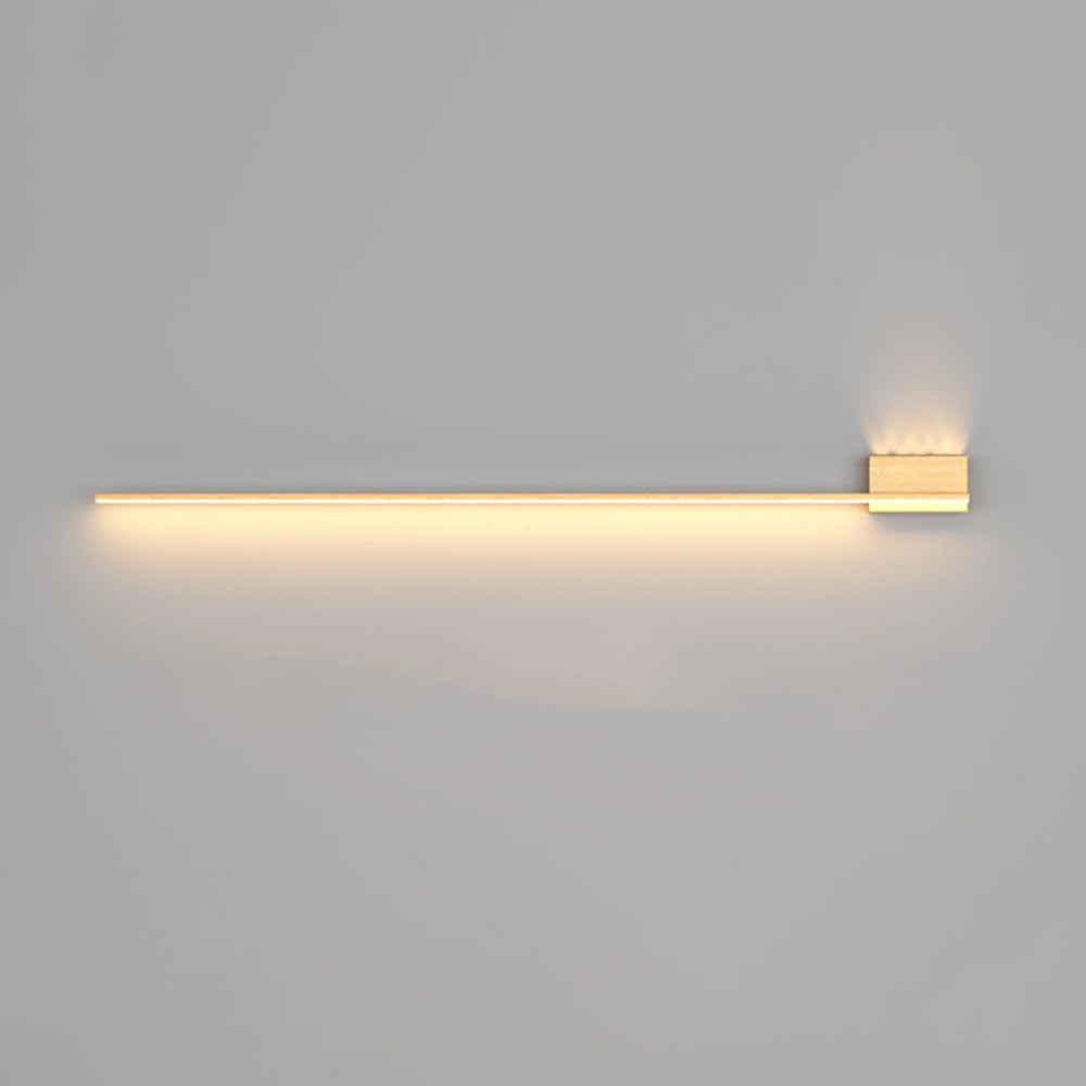 HYJAUSXB Modern Minimalist LED Wood Wall Sconce, Nordic Farmhouse Rustic Indoor Lighting for Bedroom, Hallway, Bar, Nightstand - Decor Fixture