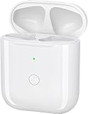 Wireless Charging Case Compatible with AirPods 1st & 2nd Generation, Replacement Charger Case for AirPods Charging Case with Bluetooth Pairing Sync Button, No Earbuds