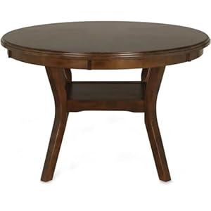 Newclassicfurnituregia5piecerounddiningsetwith1diningtableand4chairs47inchbrown Urban Country Home Decor New classic furniture gia 5 piece round dining set with 1 dining table and 4 chairs 47 inch brown urban country home decor