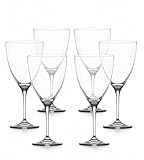 vienberg Vivo Goblet Gläser 6er Set 500 ml – Elegante Fußgläser für Rotwein, Weißwein, Cocktails und Sekt, Sektgläser, Weingläser Dessertgläser, Kristallklar, Bleifrei, Made in Europe