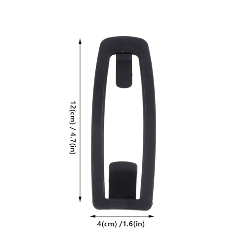 Hebilla para gafas de esquí contra caídas: clip de casco negro muy resistente 2