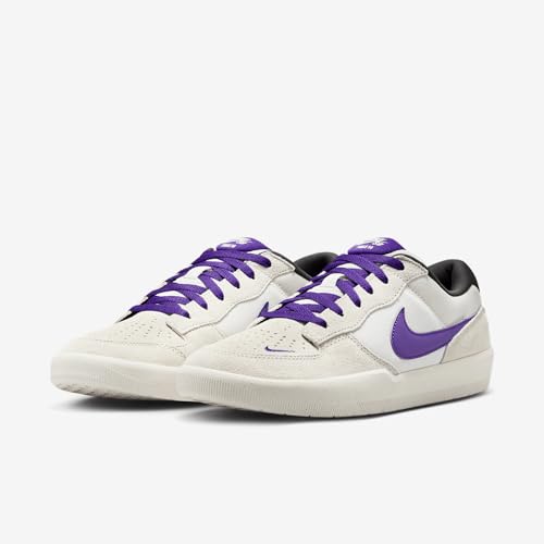 Image of Nike SB Force 58 Skate Shoes (DV5477-006, Phantom /Summit White /Dark Smoke Grey /Court Purple) Size 7.5