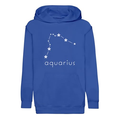 Sweat à capuche enfant Aquarius vêtement d'astrologie à motif étoile pour garçon et fille