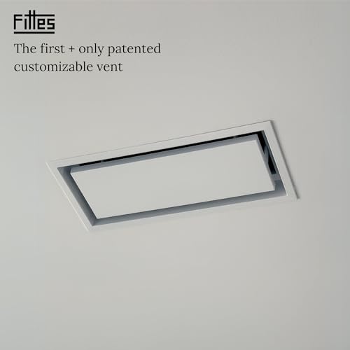 Fittes Framed Wall Vent [Lite], Minimalist ABS Plastic HVAC Air Return Register Cover, Customizable Modern Airflow Solution for Home or Ceiling, 15-Min DIY Install – 10"x14" – Cotton White – 2 Pack by Fittes - Image 8