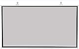LVSEWOA Projektionsleinwand, Projektorvorhang, 60 Zoll (162 cm) 16:9 Matte graue Leinwand aus Fiberglas zur Wandmontage für 3D-Heimkino