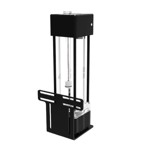 Depósito de bomba de refrigeración por agua con termómetro de alarma para PC gaming de 26 cm