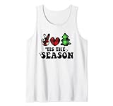 Photo Gallery tis the season carino retro albero di natale pace inverno stagione canotta Photo Gallery tis the season carino retro albero di natale pace inverno stagione canotta