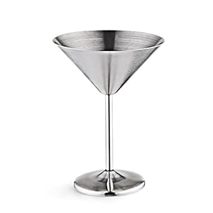 Hklshyd Edelstahl Martini Cocktailglas