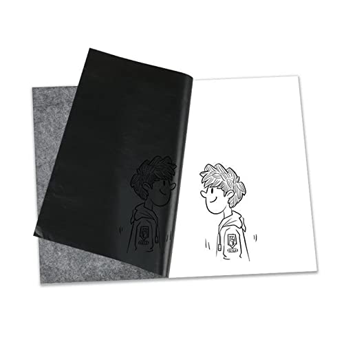 2022 Back To School Paper Paper Sprayed Carbon Carbon Coated A4 Carbon Paper Transfer Office & Stationery Personalized Stationery Note Cards For Kids (Black, One Size) #TOP6