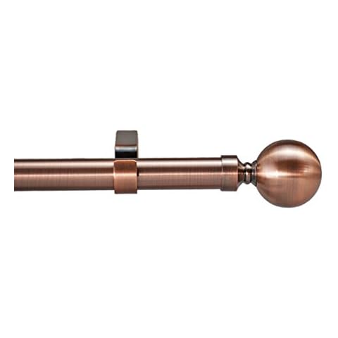 Your Home Online 28mm Extendable Complete Eyelet Curtain Pole Various Finials Antique Copper (Venice Ball Finial, 1.2m - 2m Extendable Curtain Pole) Cover