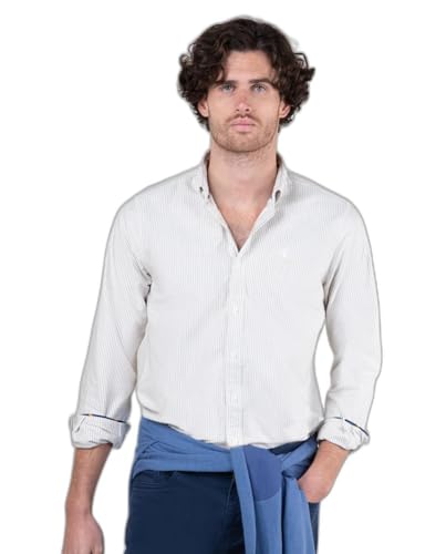El Ganso Camisa Raya Yale Oxford Beige