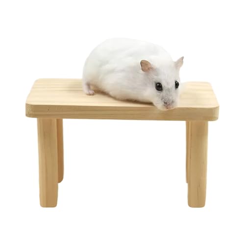 Generisch Juguete para hámster | soporte de madera para hámster – para chinchillas, degus, conejos holandeses, hurones, erizos, ratones, ardillas