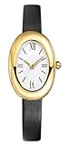 MASTOP Bracelet Watch for Women - Elegant 24mm Oval Dial Bangle Watch - Gold Jewelry Style Quartz Wristwatch - Gift for Her (Black B)