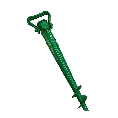 Inzopo Sonnenschirmständer für Strand Sand oder Erde Sonnenschirme Füße grün