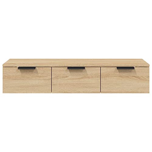 Armoire suspendue gain de place chêne sonoma pour ranger sans encombrer - 6
