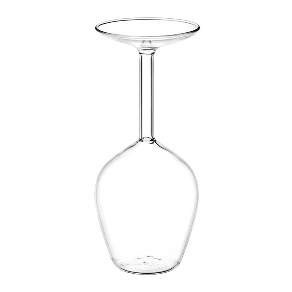 Giuneuow Long Stem Upside Down Wine Glass Funky Stemmed Wine Glasses Upside Down Long Stem Wine Glasses Easy to Use