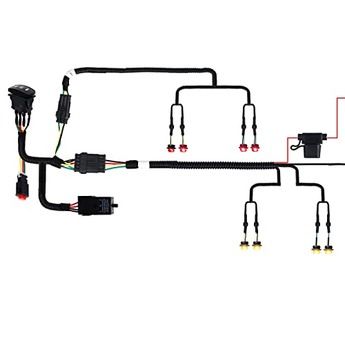 Image of NTHREEAUTO UTV Turn Signal Kit with Pre-Wired, Plug and Play UTV ATV Blinker with Rocker Switch, Hazard Light, Universal Street Legal Kit Compatible with Polaris, Ranger, Kawasaki, Can-Am, Yamaha