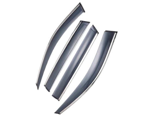 Déflecteur vitre latérale pour Jeep Compass 2010-2016 en plastique noir, lot de 4 pièces
