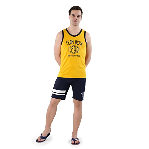 U.S. POLO ASSN. Men Crew Neck Brand Print IYAE Fashion Vest - Pack of 1