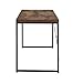 AILIRONG Industrial Style All-in-one Writing Desk, Wooden Weathered Oak Finish, Black Metal Frame, Laptop Table, Home Office Furniture