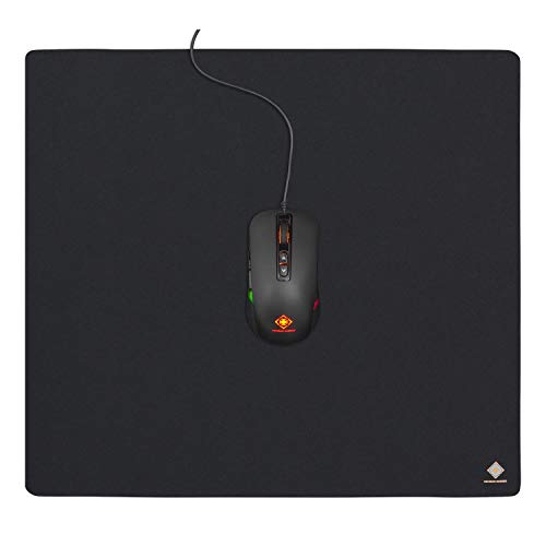 DELTACO Tappetino per mouse da gioco XL, 45 x 40 cm, superficie rivestita in gomma SBR