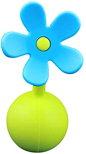Haakaa Stopper Manual Breast Pump Silicone Flower Stopper 100% Food Grade Silicone BPA PVC and Phthalate Free 1 pc, Blue