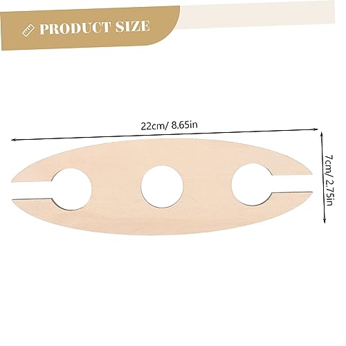 Soporte de vino de madera 3 piezas para  botellas miniatura 2