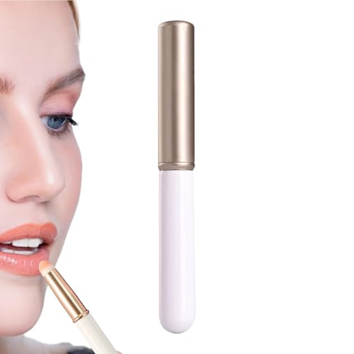 Aplicador de bálsamo labial, aplicador de pincel para lápiz labial - Pinceles para labios de precisión con aplicador de labios fáciles de usar - Cepillo exfoliante de labios multifuncional pequeño y c
