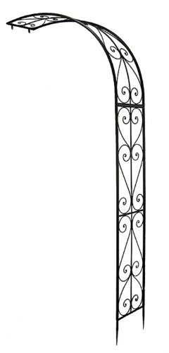 Preisvergleich Produktbild Halbbogen B 150 cm Halbrosenbogen Rosenbogen Metall dunkelbraun Spalier Wandbogen