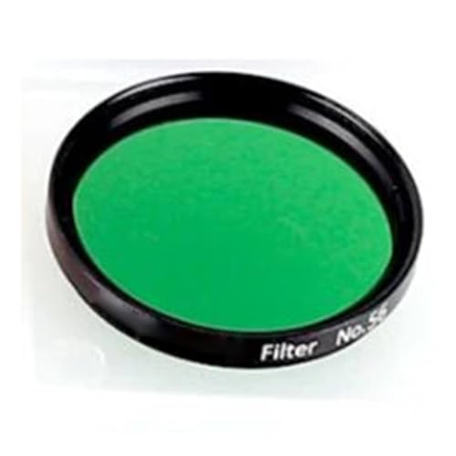 Filtro de 2 pulgadas verde NO.56 para mejorar contraste en telescopio astronómico