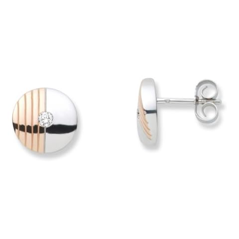 Pendientes de Oro Bicolor con Diamantes de Miore Cover