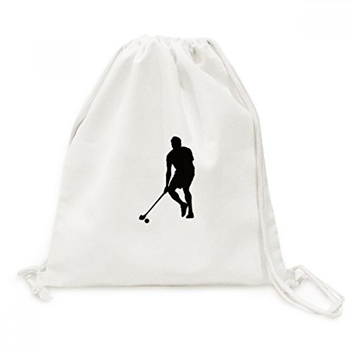 Toile Drawstring Backpack voyage et running le sac à dos de sport