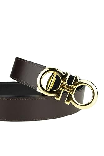 Salvatore Ferragamo Ajustable & Reversible Gancini Belt, Gold Buckle… #TOP4