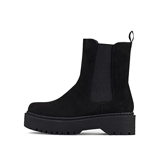 MARYPAZ, Botín negro ante estilo chelsea moda para Mujer 39 EU