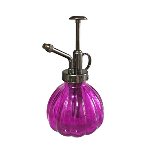 DOITOOL 1PC Vintage Style Plant Mister Spray Bottle Plastic Pumpkin Shape Watering Can Purple for Plants Indoor