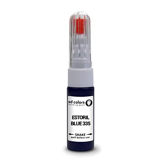 SD COLORS ESTORIL AZUL 335 compatible con BMW New Touch Up Paint Pen Kit de reparación de 20 ML SCRATCH CHIP CEPILLO CODE COLOR 335 ESTORIL AZUL