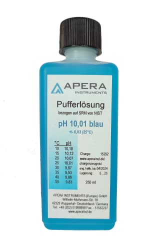 Kit solution étalonnage pH 4.01 7.00 10.01 Apera Instruments 250 ml - 5