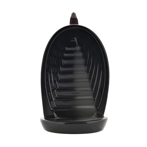Image of Ceramic Backflow Smoke Fountain Incense Holder for Home Decor Gifts with 30 Smoke Cones by Craftam