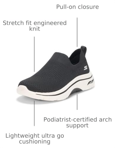 Image of Skechers Women's Go Walk Arch Fit 2.0 - Paityn | Arch Fit Removable Insole, Ultra Go Cushioning, Stretch Fit Upper, APMA Seal of Acceptance, Machine Washable, Vegan