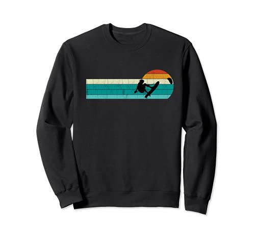 Kitesurf Retro Vintage:amoureux Planche aérotractée kitesurf Sweatshirt Cover