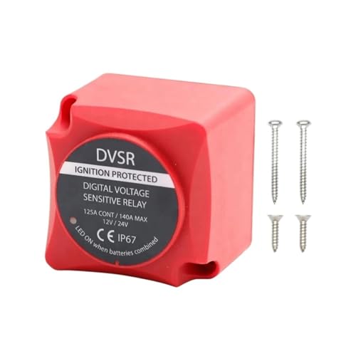 Voltage Sensitive Relay Dual Battery System 12V 24V 125A Split Charge for Camper Car RV Yacht Smart Isolator