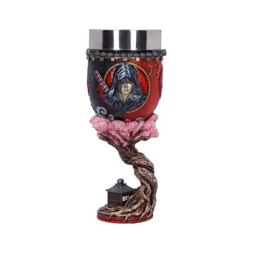 Nemesis Now Assassin's Creed Shadows Kelch, 19,5 cm, Kunstharz, rot, gegossen aus feinstem Harz, fachmännisch handbemalt