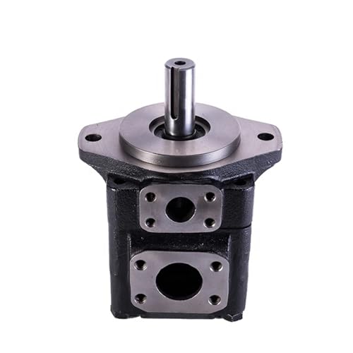 T6E Industrial Hydraulic Oil Pumps T6 Vane Pumps Keyed Shaft Replacement Rotation CW(T6E-050-1R00-B1)