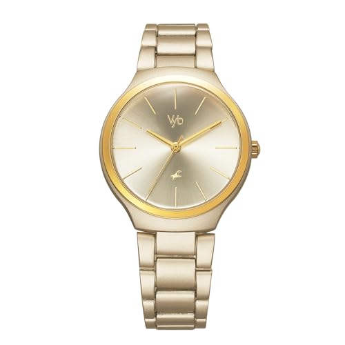 Fastrack Vyb Slayer Quartz Analog Golden Dial Metal Strap Watch for Girls-FV60008YM01W (B0CT8QNQX9) Amazon Price History, Amazon Price Tracker