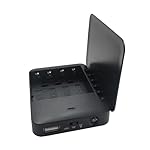 Battery Operated Phone Charger Emergency|USB Battery Powered Power Bank Portable 4 AA Batteries Powered Outlet (Black)