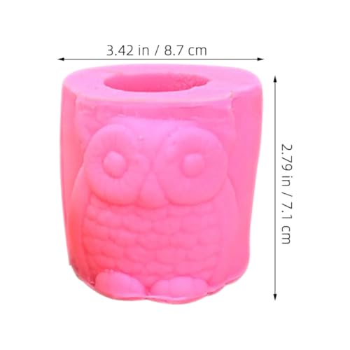 Molde de silicona para maceta de búho para decorar salones 8