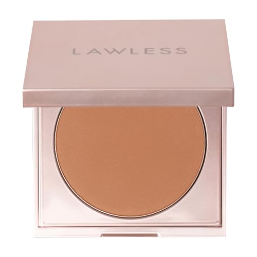LAWLESS Women's Talc Free Skin Smoothing Powder, Tan Deep, 0.34