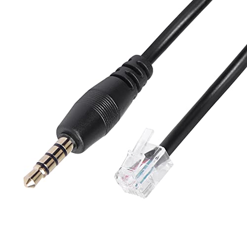 Sinloon Rj9 Male To 3.5Mm Telephone Adapter Cable, Rj9 Headset To Male 3.5Mm Cell Phone Adapter - Convert Rj9 Headphone To Smartphones Most Android Cellphone With 3.5Mm Headphone Jack(Rj9 Male) #TOP1